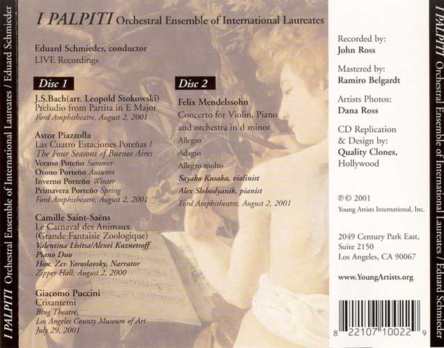 CD Cover Back - iPalpiti - Plays Favorites
